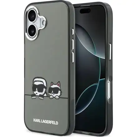 Karl Lagerfeld IML K&CH Heads Logo MagSafe MagSafe kryt iPhone 17 čierny