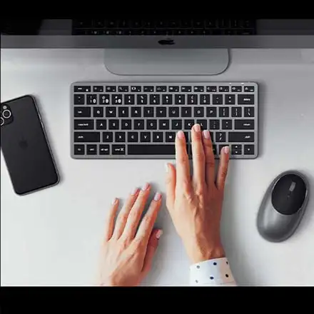 Satechi klávesnica Slim X1 Bluetooth Backlit Keyboard - Space Gray