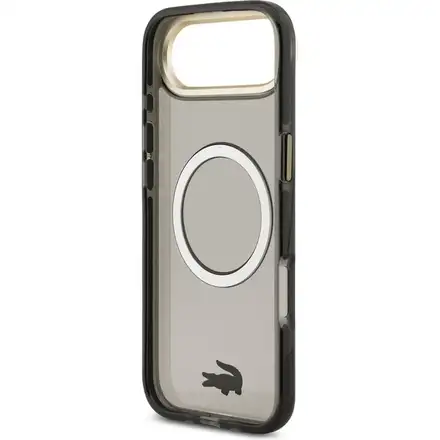 Lacoste PC/TPU Frosted Finish Gold Logo MagSafe kryt iPhone Air čierny