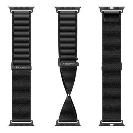 Spigen remienok Fabric Band pre Apple Watch 44-49mm - Black