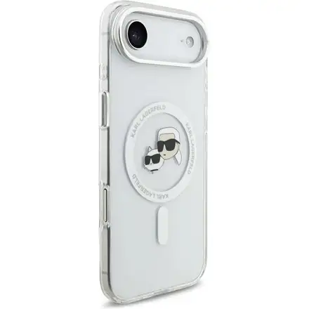 Karl Lagerfeld IML K&CH Heads Metal Frame MagSafe MagSafe kryt iPhone Air priehľadná