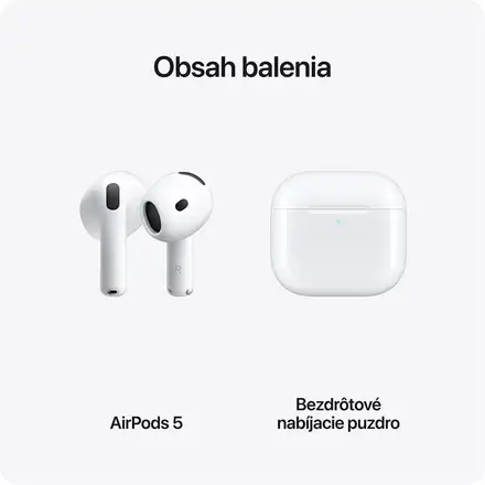 Apple AirPods (5. generácie) with Wireless Charging Case *Rozbalený*
