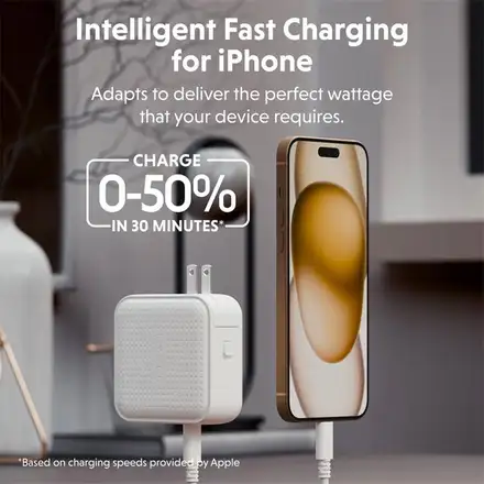 Hyper HyperJuice 70W USB-C GaN Travel Charger - White