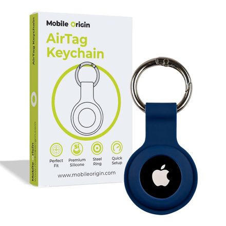 Mobile Origin puzdro Airtag KeyChain pre Apple Airtag - Blue