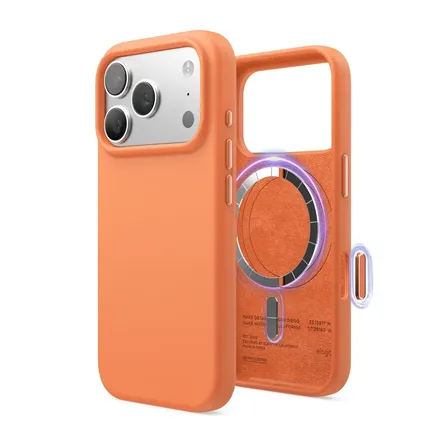 Elago kryt Silicone Case Magsafe Camera Control pre iPhone 17 Pro - Orange