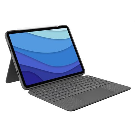 Logitech COMBO TOUCH pre iPad Pro 11" (1., 2., 3. a 4.gen.) - šedá - US