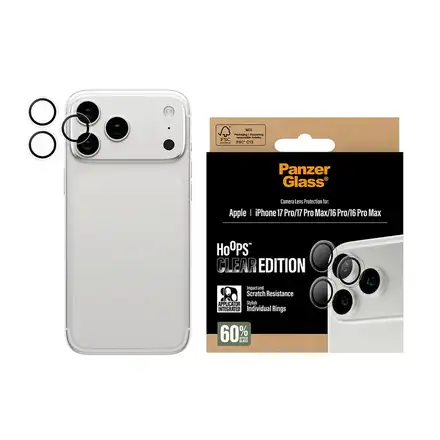 PanzerGlass ochranné sklo Hoops pre iPhone 17 Pro/17 Pro Max - Clear