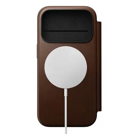 Nomad puzdro Modern Leather Folio Magsafe pre iPhone 17 Pro - Brown
