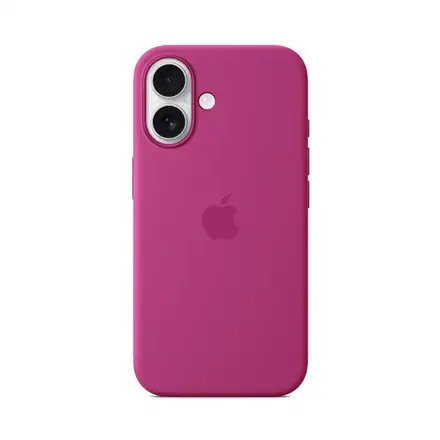 iPhone 16 Silicone Case with MagSafe - Fuchsia