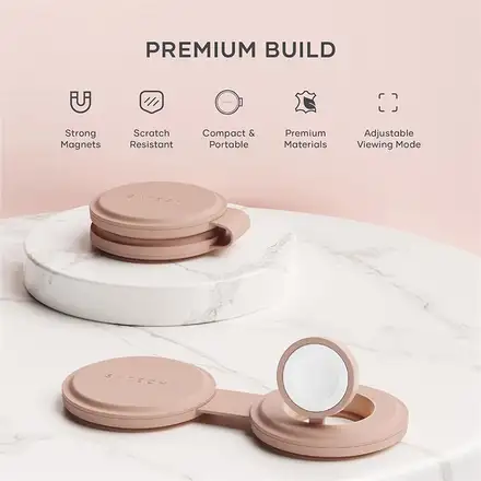 Satechi Qi2 OntheGo 2-in-1 Wireless Charger - Desert Rose