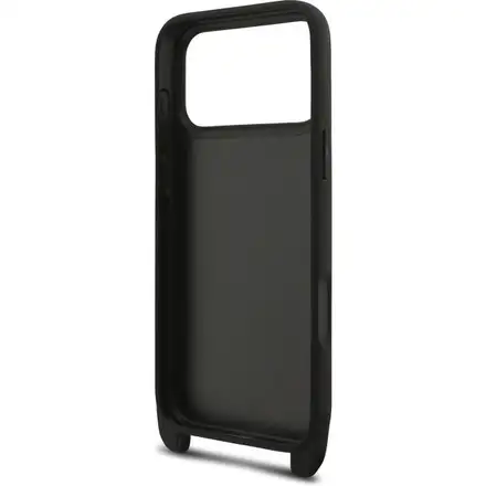 Karl Lagerfeld Saffiano Crossbody Popruh Metal Karl and Choupette kryt iPhone 17 Pro čierny