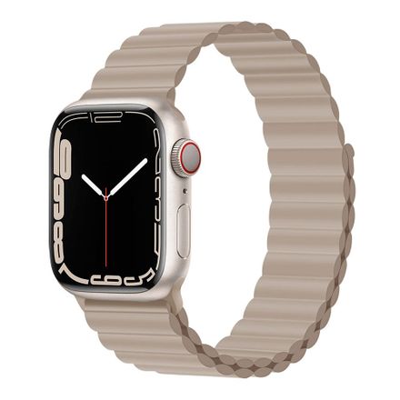 Devia remienok Deluxe Series Sport3 Silicone Magnet Band 44/45/46mm - Khaki