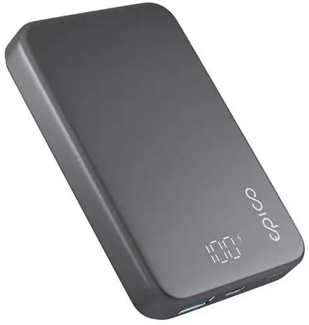 Epico Mag+ Aluminium Power Bank Battery Capacity 10 000mAh - vesmírne šedá