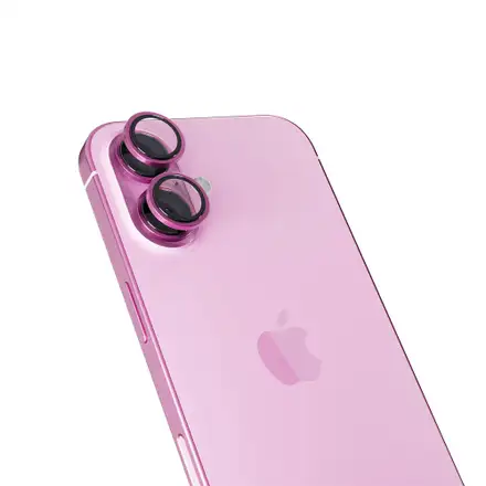 iStores by Epico Aluminium Lens Protector pro Apple iPhone 16 / 16 Plus - ružová