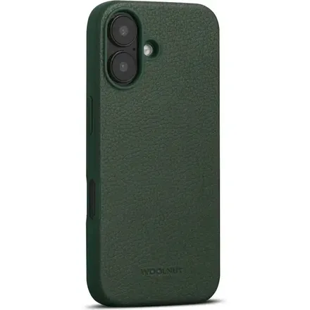 Woolnut Leather Case for iPhone 16 - Green