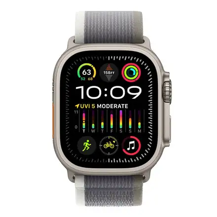 Apple Watch 49mm Green/Gray Trail Loop - S/M