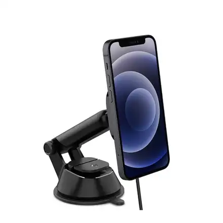 Spigen držiak do auta OneTap Pro Magnetic Car Charger Dashboard - Black