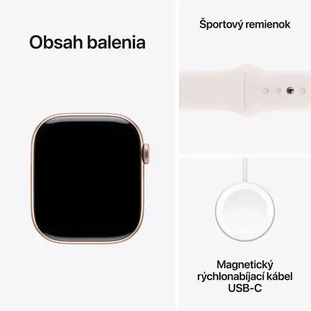 Apple Watch Series 10 GPS 42mm puzdro z ružovozlatého hliníka *Trieda B*