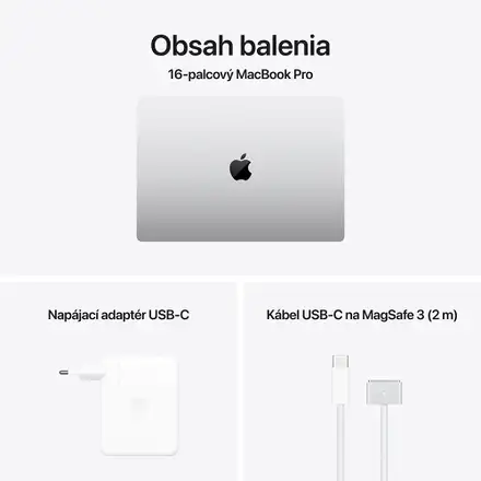 MacBook Pro 16" Apple M4 Pro 14C CPU 20C GPU 24GB 512GB Strieborný SK