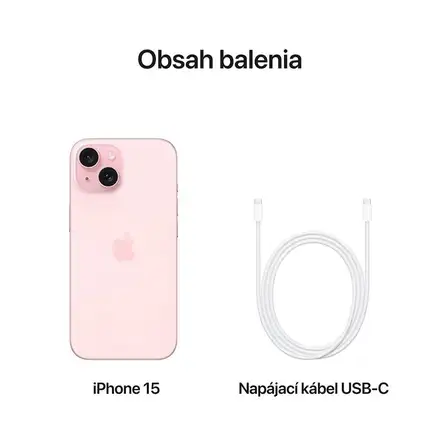 iPhone 15 128 GB ružová *Trieda A*