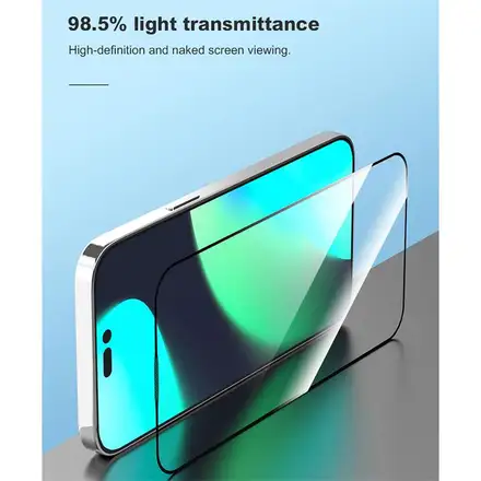 Devia ochranné sklo Van Series Anti-Static pre iPhone 14 Plus/13 Pro Max - Black Frame