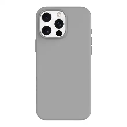 Devia kryt Nature Series Silicone Magnetic Case pre iPhone 16 Pro Max - Gray White