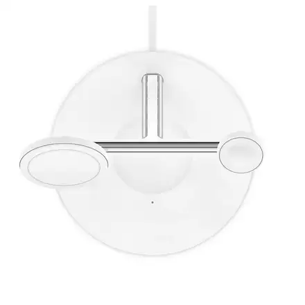 Belkin Boost Charge Pro 3-in-1 Wireless Charger with Magsafe 15W - White