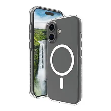 dbramante1928 - Puzdro Iceland Ultra D3O s MagSafe pre iPhone 16 Plus, transparentná