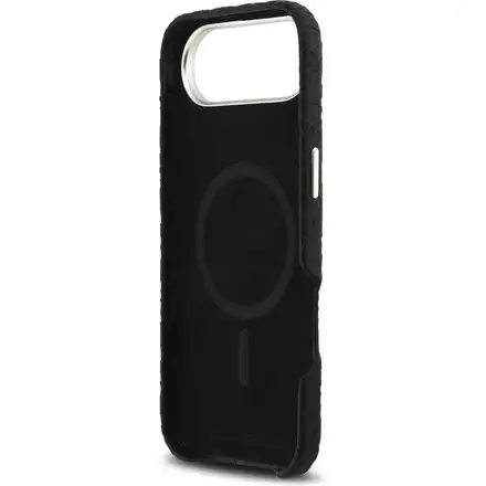 Karl Lagerfeld Grained PU Repeated Logo MagSafe kryt iPhone Air čierny