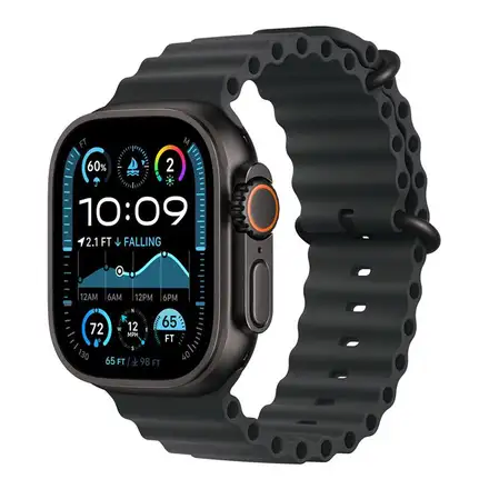 Apple Watch 49mm Black Ocean Band - Black Titanium Finish