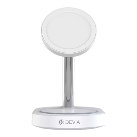 Devia Extreme Speed Series 3 in 1 Magnetic Bracket Wireless Charger - White