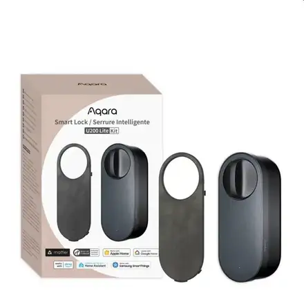 Aqara Smart Home zámok dverí U200 Lite Kit, čierny