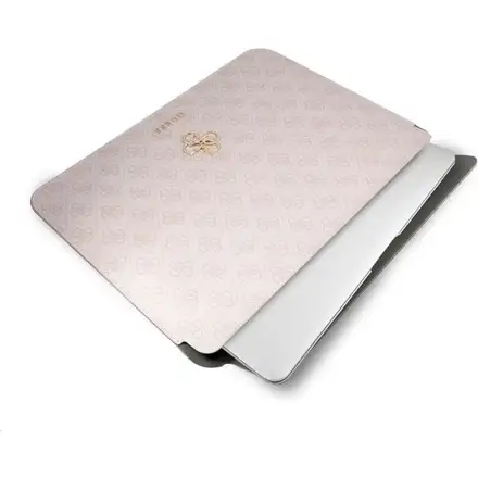Guess PU 4G Metal Logo Púzdro na MacBook 13" ružové