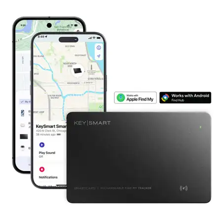 KeySmart SmartCard s Apple Find My - čierna