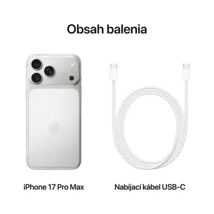 iPhone 17 Pro Max 256GB Strieborná