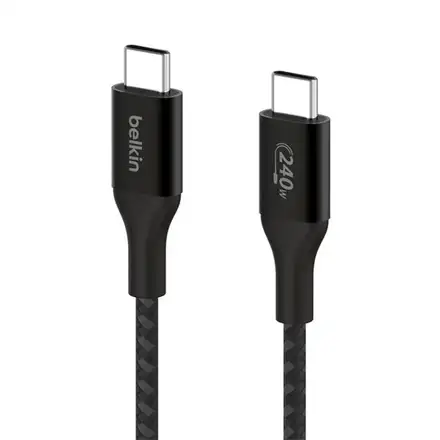 Belkin kábel Boost Charge Double-Braided USB-C to USB-C 2m 240W - Black