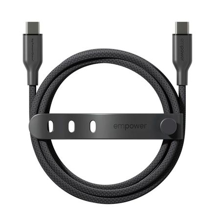 PanzerGlass kábel EMPOWER Racing USB-C to USB-C 2m 60W - Black