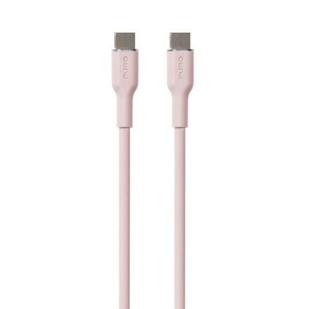 Puro kábel Soft Silicone Cable USB-C to USB-C 1.5m - Rose