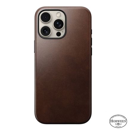 Nomad kryt Modern Leather Case Magsafe Horween pre iPhone 16 Pro Max - Rustic Brown