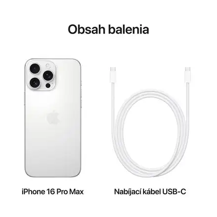 iPhone 16 Pro Max 256 GB biely titán *Trieda B*