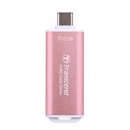 Transcend SSD 512GB ESD300 USB 3.2 Gen 2x1 - Pink