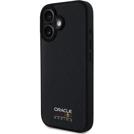 Red Bull Carbon Shiny MagSafe Zadný Kryt pre iPhone 16 čierny