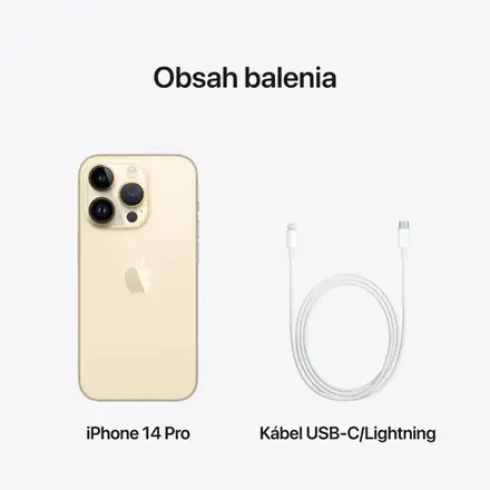 iPhone 14 Pro 256 GB zlatá *Trieda C*