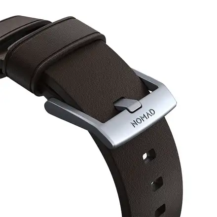 Nomad kožený remienok pre Apple Watch 44-49mm - Active Pro Brown/Silver Hardware