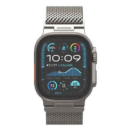 Decoded remienok Stainless Steel Traction Strap pre Apple Watch Ultra - Silver
