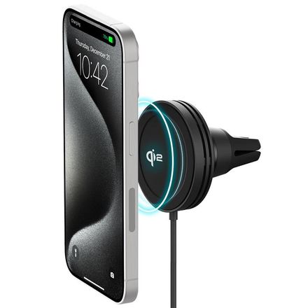 iOttie Velox Mini Qi2 Wireless Air Vent Mount - Black