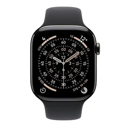 Apple Watch Series 11 GPS + Cellular 46mm Slate Titanium Case with Black Sport Band - M/L *Vystavený*