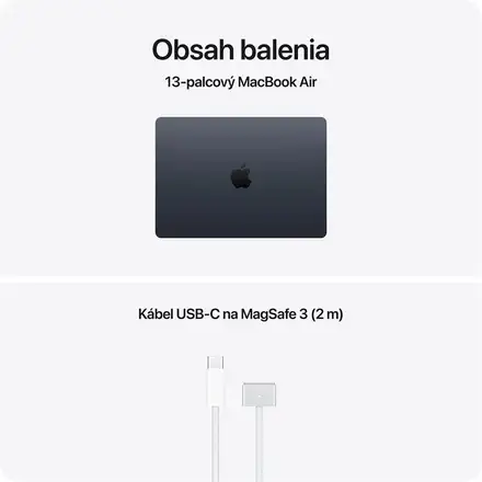 MacBook Air 13" Apple M5 10C CPU 8C GPU 16GB 512GB Polnočný SK