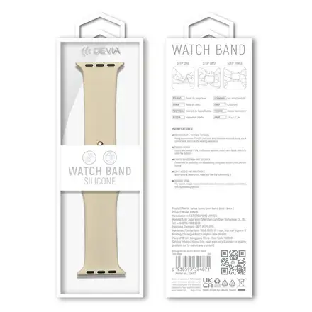 Devia remienok Apple Watch Deluxe Series Sport Band 40/41/42mm - Starlight