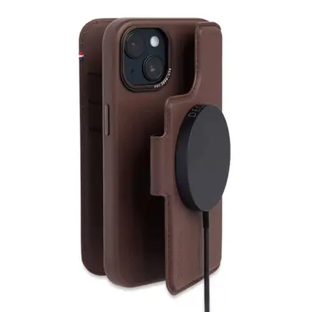 Decoded puzdro Leather Detachable Wallet MagSafe pre iPhone 14 Plus - Brown